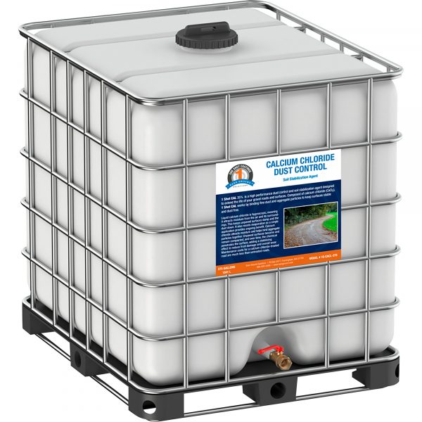 Bare Ground One Shot Calcium Chloride Dust Control Tote 275 Gallons Model 1S-CACL-275T