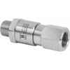 Mosmatic 25-Pk. Live Inline Swivel/Rotary Unions 3/8in. NPT-M x 3/8in. NPT-F Model DGV