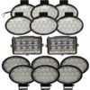 Tiger Lights Combine LED Light Kit 14 Lights 12/24V Rectangle and Round Model JDKIT5