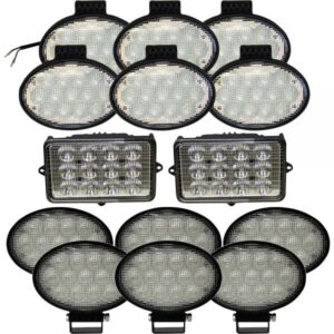 Tiger Lights Combine LED Light Kit 14 Lights 12/24V Rectangle and Round Model JDKIT5
