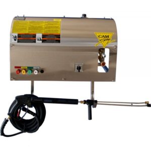 Cam Spray Electric Wall-Mount Cold Water Pressure Washer 3000 PSI 4.0 GPM 230 Volts 3-Phase Model 3000WM/SSM3