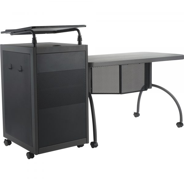 National Public Seating Oklahoma Sound Teacher’s Workpod Desk and Lectern Charcoal Model TWP