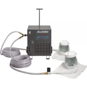 Allegro Two Worker Single Bib Hood Respirator System One Cold Air Blower Two 100in. Breathing Air Hoses Model 9221-02CA