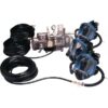 Allegro Three Worker Full Mask Respiration System Three Masks One 1 1/2 HP Pump Three 50in. Breathing Air Hoses Model 9200-03