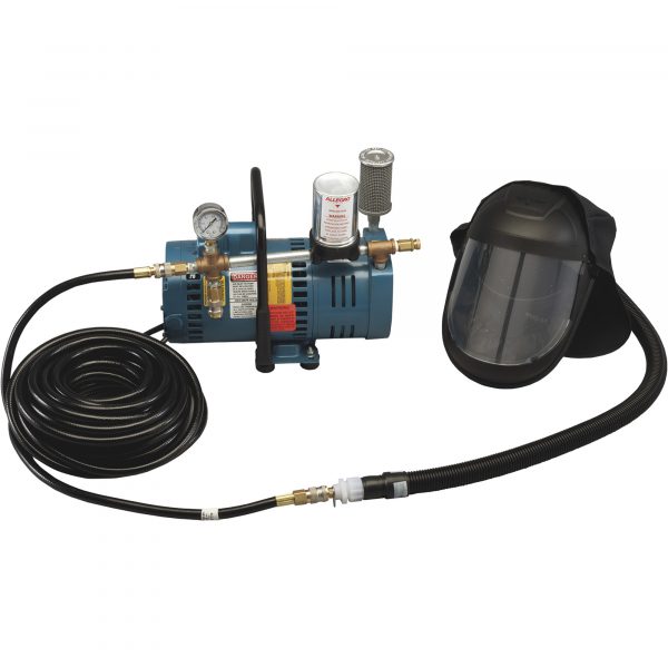 Allegro One Worker Supplied Air Shield Respirator System One Pump and One 50Ft Breathing Air Hose Model 9245-01