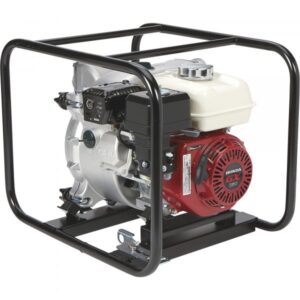 NorthStar Self-Priming Cast Iron Full Trash Pump 2in Ports 11100 GPH 1in Solids Capacity 160cc Honda GX160 Engine