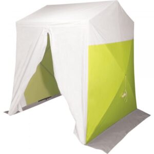 Allegro Deluxe Work Tent 8ft L x 8ft W x 8ft.H White/High-Vis Green/White Model 9403-66