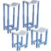 Ideal Innovative Adjustable Height Wheel Stands 4-Pc. Set 2500-Lb. Total Capacity Model WHLSTDKIT-UF2500EH-X