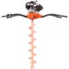 BravePro Two-Person Honda-Powered Earth Auger Powerhead GXV160 Honda Engine 2in to 18in Cutting Dia. 7/8in Square Drive Shaft Model BRPA270H