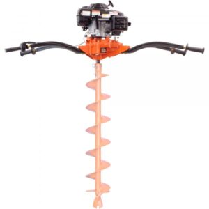 BravePro Two-Person Honda-Powered Earth Auger Powerhead GXV160 Honda Engine 2in to 18in Cutting Dia. 7/8in Square Drive Shaft Model BRPA270H