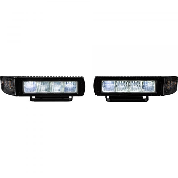 Buyers Products Low-Profile Heated LED Snow Plow Lights Pair Clear Lens Model 1312100