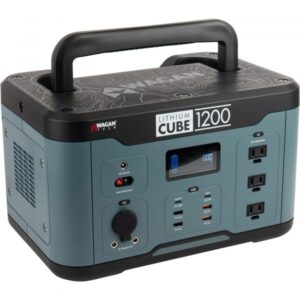 Wagan Lithium Cube 1200 Pure Sine Wave Inverter 1350 Surge Watts 1000 Rated Watts Model 8836