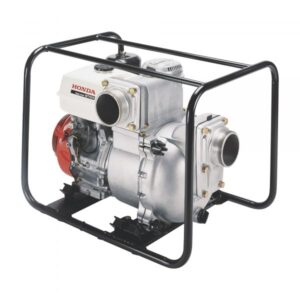 Honda Self-Priming Full Trash Pump 4in Ports 25380 GPH 1 1/16in Solids Capacity 389cc Honda GX390 Engine Model WT40XK3A