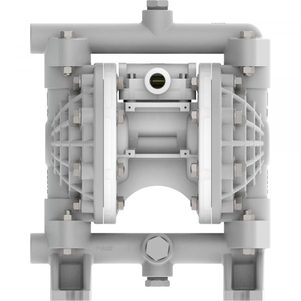 Versa-Matic Air-Operated Double Diaphragm Pump 1/2in Ports 15 GPM Polypropylene Buna Nitrile Diaphragm Model E5PP2R259D
