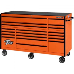 Extreme Tools 19-Drawer Roller Cabinet 72in x 25in D Orange/Black Model RX722519RCORBK-X