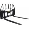 NorTrac John Deere Skid Steer-Mount Heavy-Duty Pallet Fork Tines 48in L 4400-Lb. Capacity Model BE-JD3748HAP12F