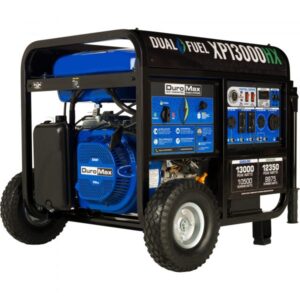 DuroMax Portable Dual Fuel Generator 13000 Surge Watts 10500 Rated Watts Electric Start Model XP13000HX