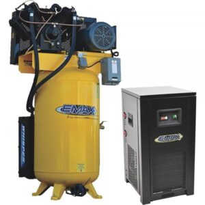 EMAX SP10V080V3PK Silent Air Industrial Vertical Compressor