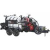 NorthStar ProShot Hot Water Commercial Pressure Washer Trailer 3000 PSI 8.0 GPM 2 Spray Guns/Lances Gasoline Kohler Engine 600-Gal. Water Tank