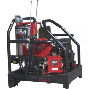 NorthStar ProShot Hot Water Commercial Pressure Washer Skid 3000 PSI 8.0 GPM 2 Spray Guns/Lances Gasoline Kohler Engine