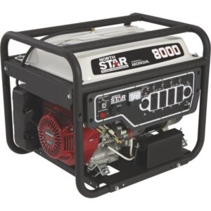NorthStar Portable Generator with Honda GX390 Engine 8000 Surge Watts 6600 Rated Watts Electric Start CARB Compliant