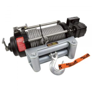 Mile Marker HI-Series 12 Volt DC Powered Hydraulic Truck Winch 9000-lb. Capacity Galvanized Aircraft Cable Model HI9000