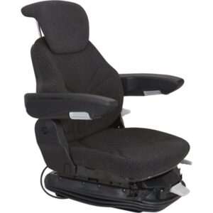 Original Grammer Multi-Adjust Air Suspension Tractor Seat Black Model 7922