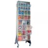 Quantum Storage Double Sided Floor Stand Unit — 16in x 23 5/8in x 52in Size Gray Model QFS 248-76 G
