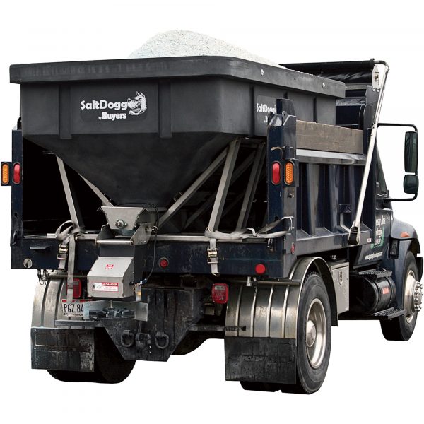 SaltDogg Electric Poly Hopper Spreader 6.0 Cu. Yd. Capacity Fits 13-Ton Trucks Model SHPE6000