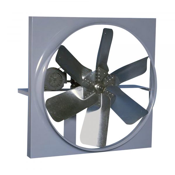 Canarm Belt Drive Wall Exhaust Fan with Cabinet Back Guard and Shutter 48in 27422 CFM 3-Phase Model XB48CBS30300M