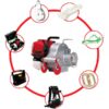 Portable Winch Gas-Powered Capstan Winch Kit 1550-Lb. Pulling Capacity 1.34 HP Honda GX-35 Engine Model PCW3000-HK