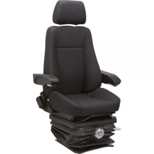K & M Mechanical Suspension Tractor Seat for Excavators Black Model 8036