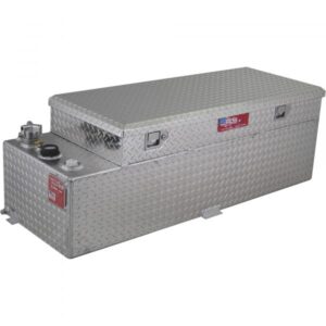 RDS Aluminum Transfer Fuel Tank Toolbox Combo 60 Gallon Rectangular Diamond Plate Model 71787
