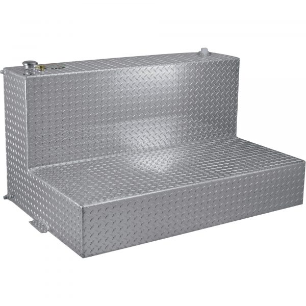RDS Aluminum Transfer Fuel Tank 60-Gallon L-Shaped Diamond Plate Model 72770