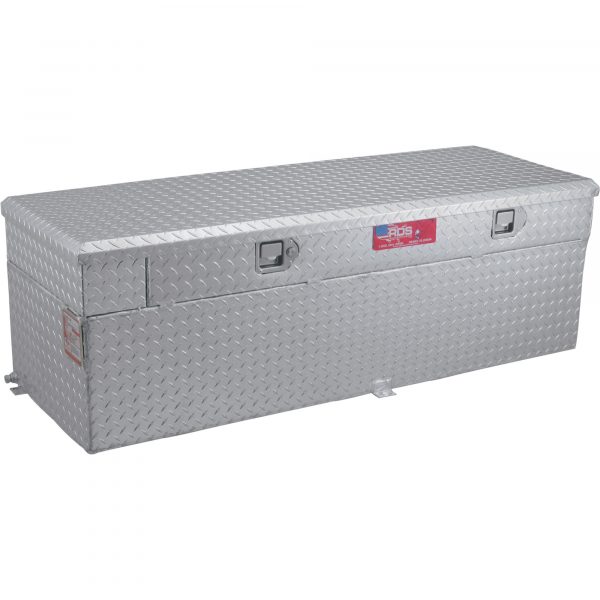 RDS Aluminum Auxiliary Fuel Tank Toolbox Combo 91-Gallon Rectangular Diamond Plate Model 72748