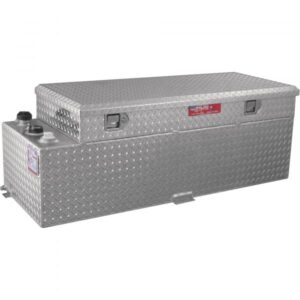 RDS Aluminum Transfer Fuel Tank Toolbox Combo 60 Gallon Rectangular Diamond Plate Model 72548