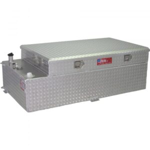 RDS Aluminum Transfer Fuel Tank Toolbox Combo 90 Gallon Rectangular Diamond Plate Model 72894