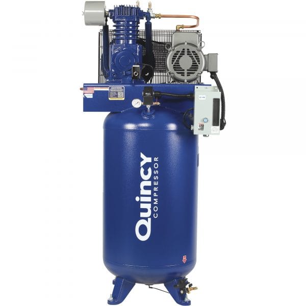 Quincy QT-7.5 271C80VCBM Splash Lubricated Reciprocating Air Compressor