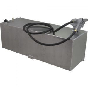 RDS Aluminum Transfer Fuel Tank with GPI 12V Fuel Transfer Pump 80-Gallon Rectangular Smooth 15 GPM Model 73961