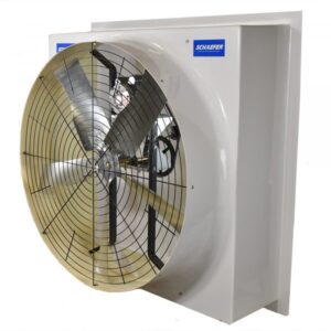 Schaefer Flush Mount Exhaust Fan Drive Type Belt Fan Diameter 52in Air Delivery 24245 cfm Model FFM525G1-3