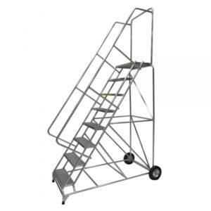 Ballymore Aluminum Rolling Ladder Overall Height 113in Steps 8 Material Type Aluminum Model ALWB8