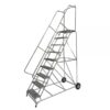 Ballymore Aluminum Rolling Ladder Overall Height 123in Steps 9 Material Type Aluminum Model ALWB9