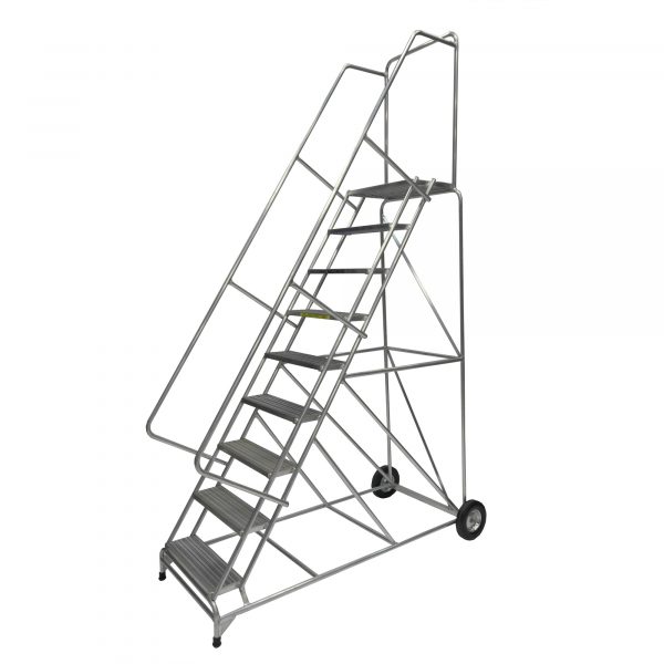 Ballymore Aluminum Rolling Ladder Overall Height 123in Steps 9 Material Type Aluminum Model ALWB9