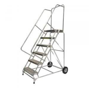 Ballymore Aluminum Rolling Ladder Overall Height 93in Steps 6 Material Type Aluminum Model ALWB630G