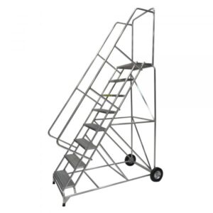 Ballymore Aluminum Rolling Ladder Overall Height 103in Steps 7 Material Type Aluminum Model ALWB7G