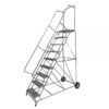 Ballymore Aluminum Rolling Ladder Overall Height 113in Steps 8 Material Type Aluminum Model ALWB8G
