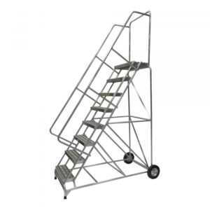 Ballymore Aluminum Rolling Ladder Overall Height 113in Steps 8 Material Type Aluminum Model ALWB830G
