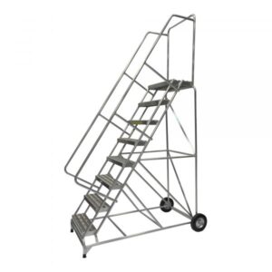 Ballymore Aluminum Rolling Ladder Overall Height 113in Steps 8 Material Type Aluminum Model ALWB830