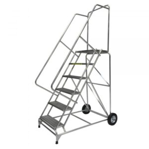 Ballymore Aluminum Rolling Ladder Overall Height 87in Steps 6 Material Type Aluminum Model A6SH30G-TR
