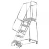 Ballymore Stainless Steel Rolling Ladder Overall Height 83in Steps 5 Material Type Stainless Steel Model SS052414P